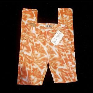 JZ jeanzit orange tie dye jeans- Size S